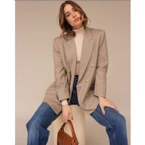 Vintage Billevesée Paris Double-Breasted Wool Blazer Jacket